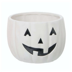 White Jack-O-Lantern Bowl