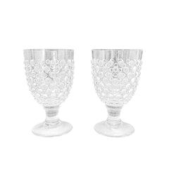 Hobnail Goblet Set of 2