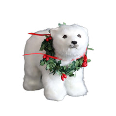 Polar Bear With Wreath