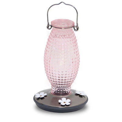 Pink Vintage Hummingbird Feeder