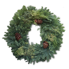 Mixed Wreath with Pinecones 20