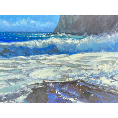 Frothy Shorebreak - 9" x 12"