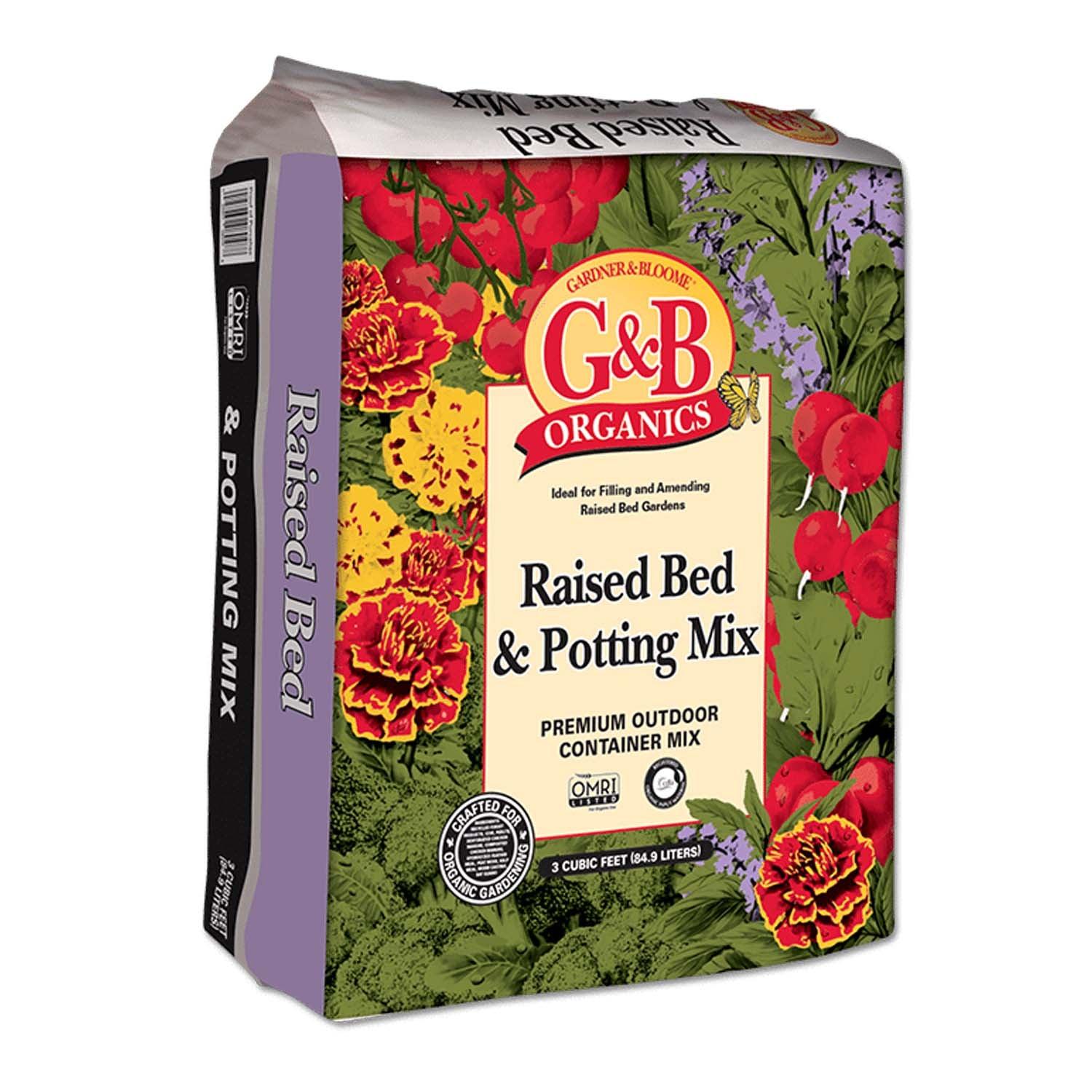 G&B Organic Raised Bed & Potting Mix 2 Cu.Ft. Roger's Gardens