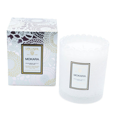 Voluspa Mokara Scallop Glass Candle