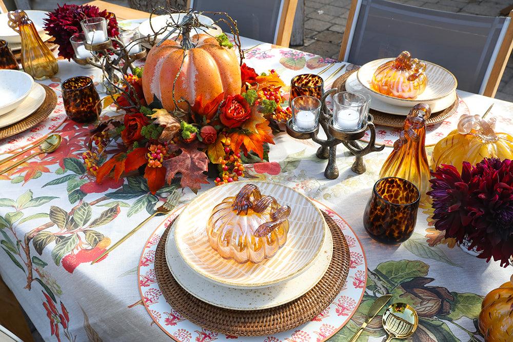 Designing a Luxurious Fall Tablescape with Premium Linens and Distinct ...