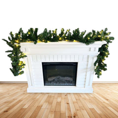 Faux Noble Garland with LED Lighting - 9ft
