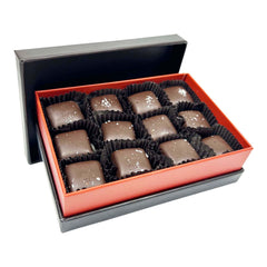 Roger's Gardens Dark Chocolate Sea Salt Caramels - 12pc