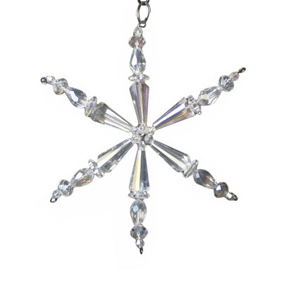 Crystal Snowflake Ornament - 4.5"