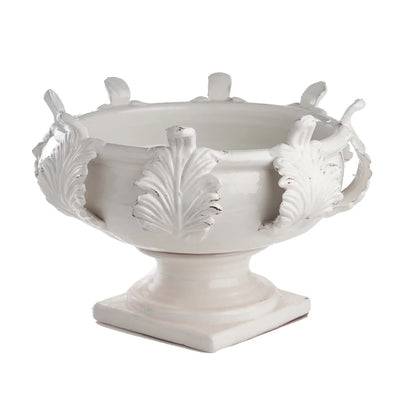 Vinci Centerpiece, Acanthus Leaf Decor - 14" Tall