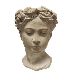 Idyllic Roman Woman Head Planter - 11