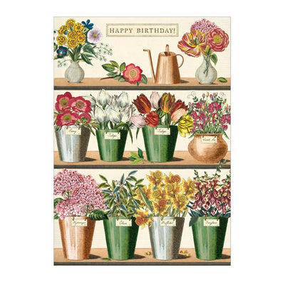 Happy Birthday Flower Market - Blank