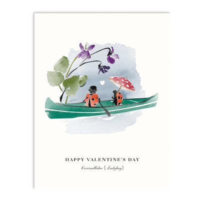 Valentine's Ladybugs Card - Blank