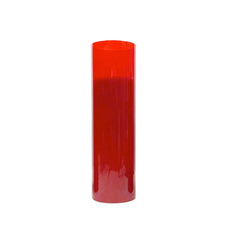 Red LED Pillar Candle, Medium, 10