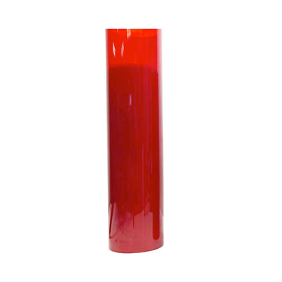 Red LED Pillar Candle, Large, 12"