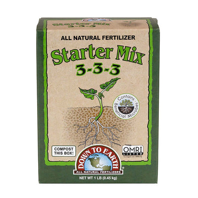 Down To Earth Organic Mini Starter Mix Fertilizer - 1lbs
