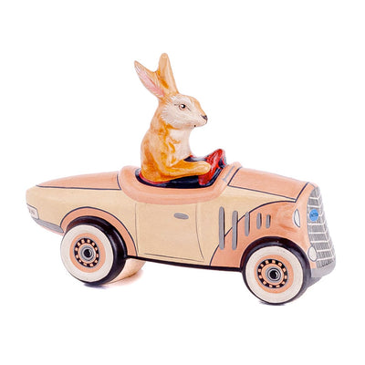 Rabbit Driving Lincoln - 5" Tall