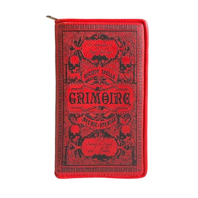 Grimoire Red Wallet - 7.5" x 4" x 1.25"