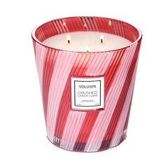 Crushed Candy Cane 3 Wick Hearth