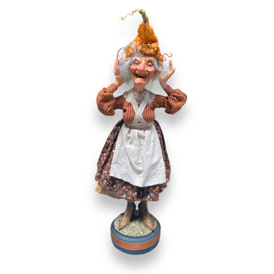 Witch with Gourd Hat - 19" Tall