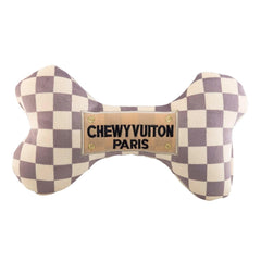 Checker Chewy Vuiton Pet Toy - 6.5