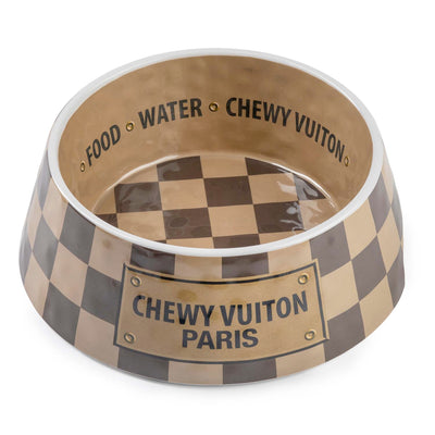 Chewy Vuiton Paris Pet Bowl - 9" Wide