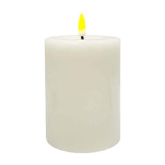 Cream LED Pillar Candles - 4