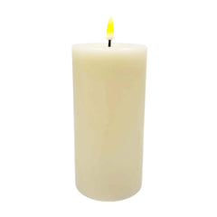 Cream LED Pillar Candle - 6