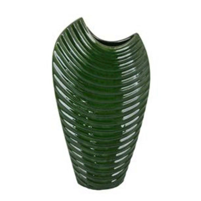 Abstract Green Vase - Large