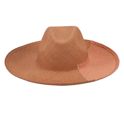 Cassis Tan & Coral Hat - Large