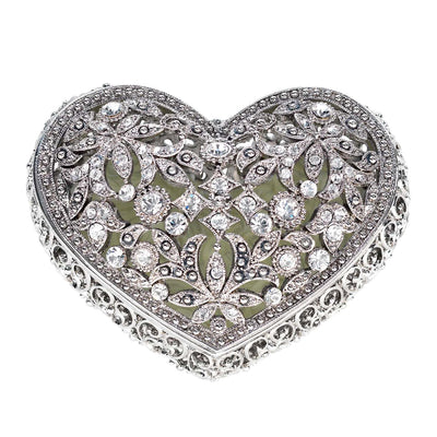 Silver Luxembourg Heart Box