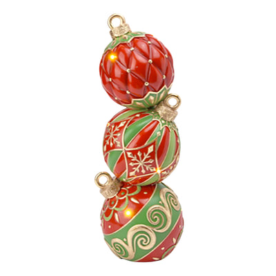 Stacked LED Ornaments - 16" Tall
