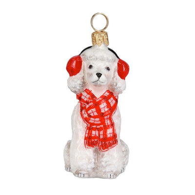 Poodle In Scarf/ Ear Muffs