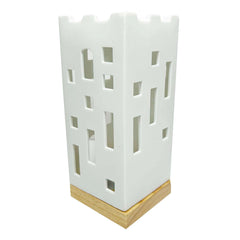 Ceamic Village House with Candle Setup - 7