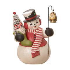 Snowman Stanely with Lantern