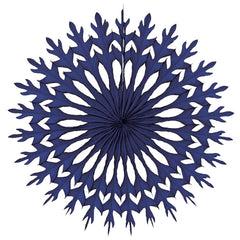Navy Paper Snowflake - Medium