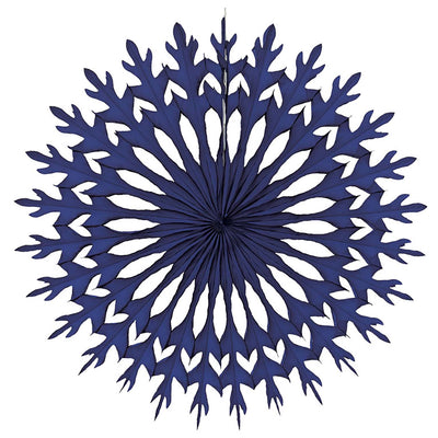 Navy Paper Snowflake - Medium