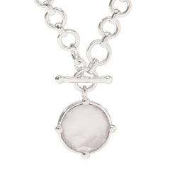 Julie Vos Silver w/ Crystal Necklace - 18.5