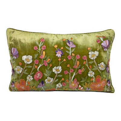 Garden Foliate Green Pillow - 12"x20"