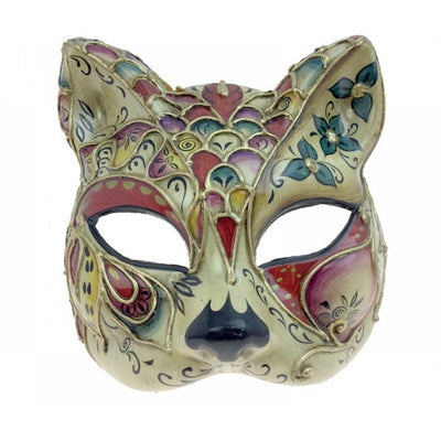 Venetian Painted Cat Mask