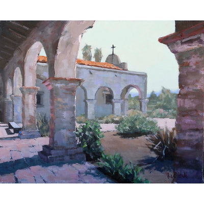 Mission Courtyard - 16"x20"