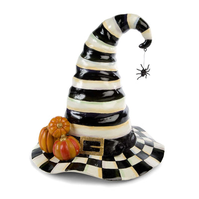 Ceramic Courtly Striped Witch's Hat
