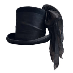 Stevie Black Top Hat