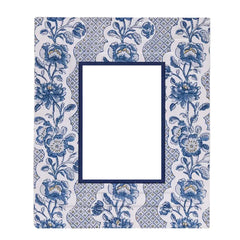 Blue Blooming Picture Frame