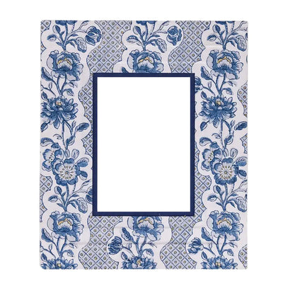 Blue Blooming Picture Frame