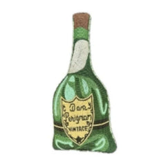 Champagne Bottle Beaded Pillow