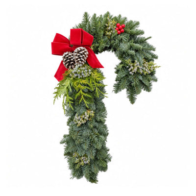 Candy Cane Wreath