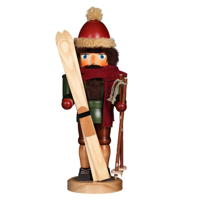 Santa Skiier Nutcracker - 17" Tall