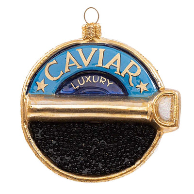 Black Sturgeon Caviar Can Ornament