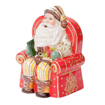 Santa On His Red Throne