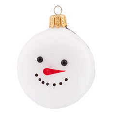 Snowman Macaroon Ornament